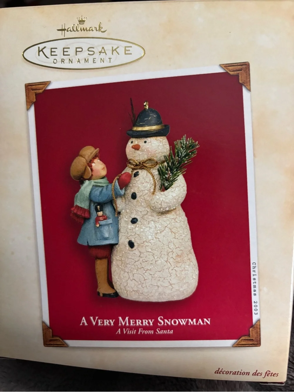Hallmark Ornament 2003 “A Very Merry Snowman”